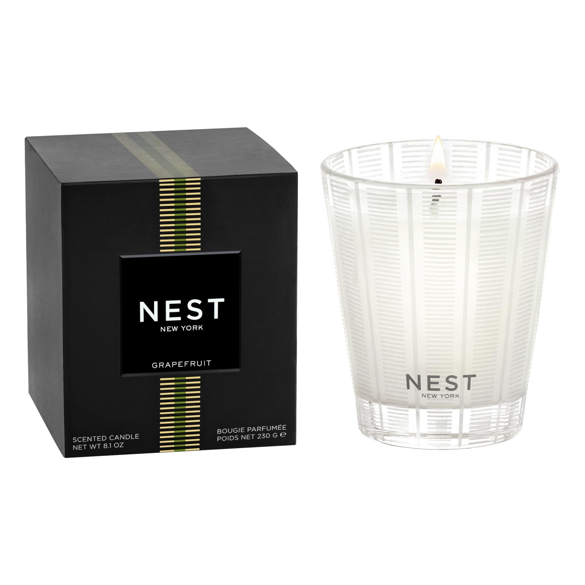 NEST New York Scented Classic Candle, Grapefruit - 8.1 oz - Up to 60-Hour Burn Time - Reusable Gl... | Amazon (US)