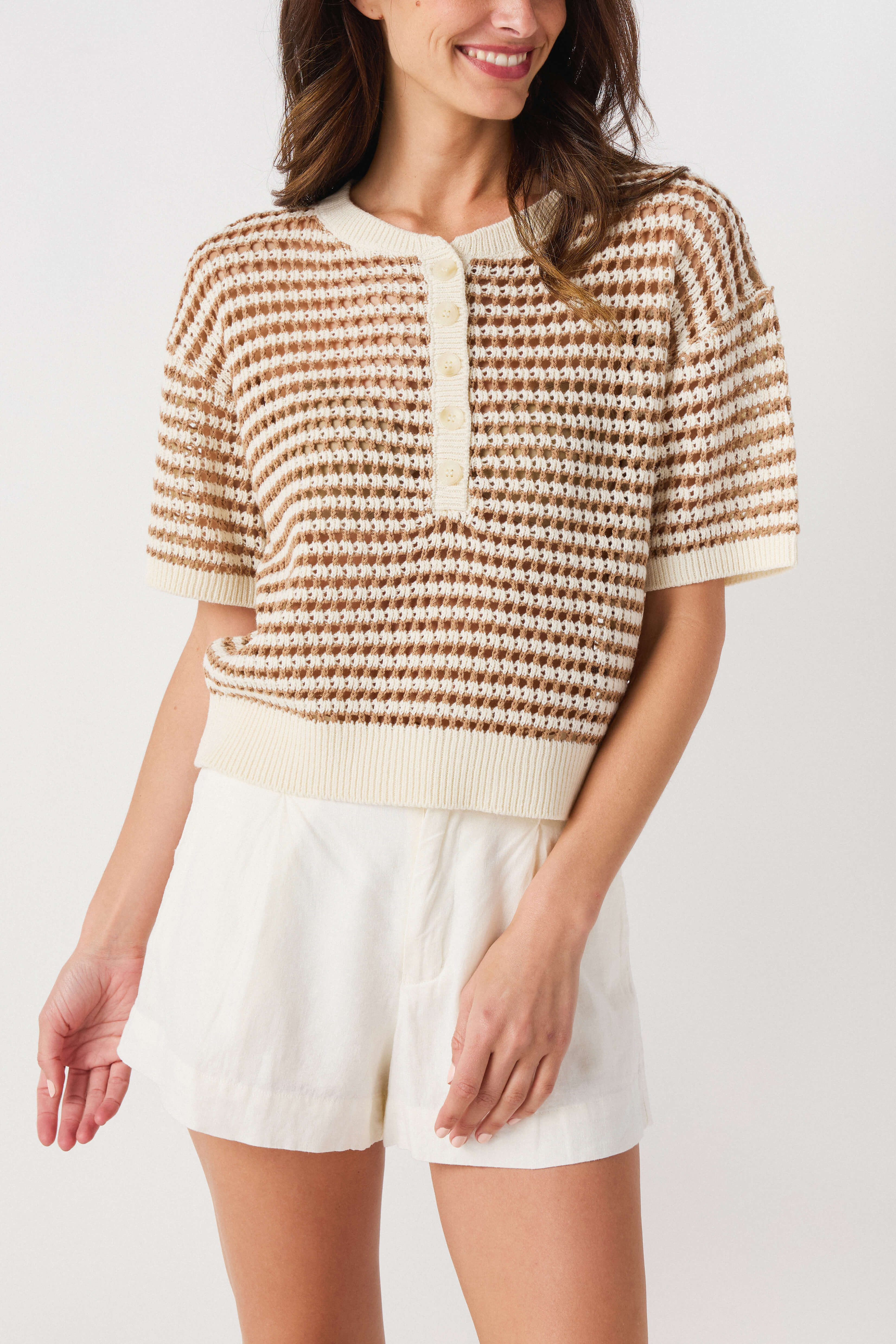 Z Supply Kylo Striped Polo Sweater | Social Threads