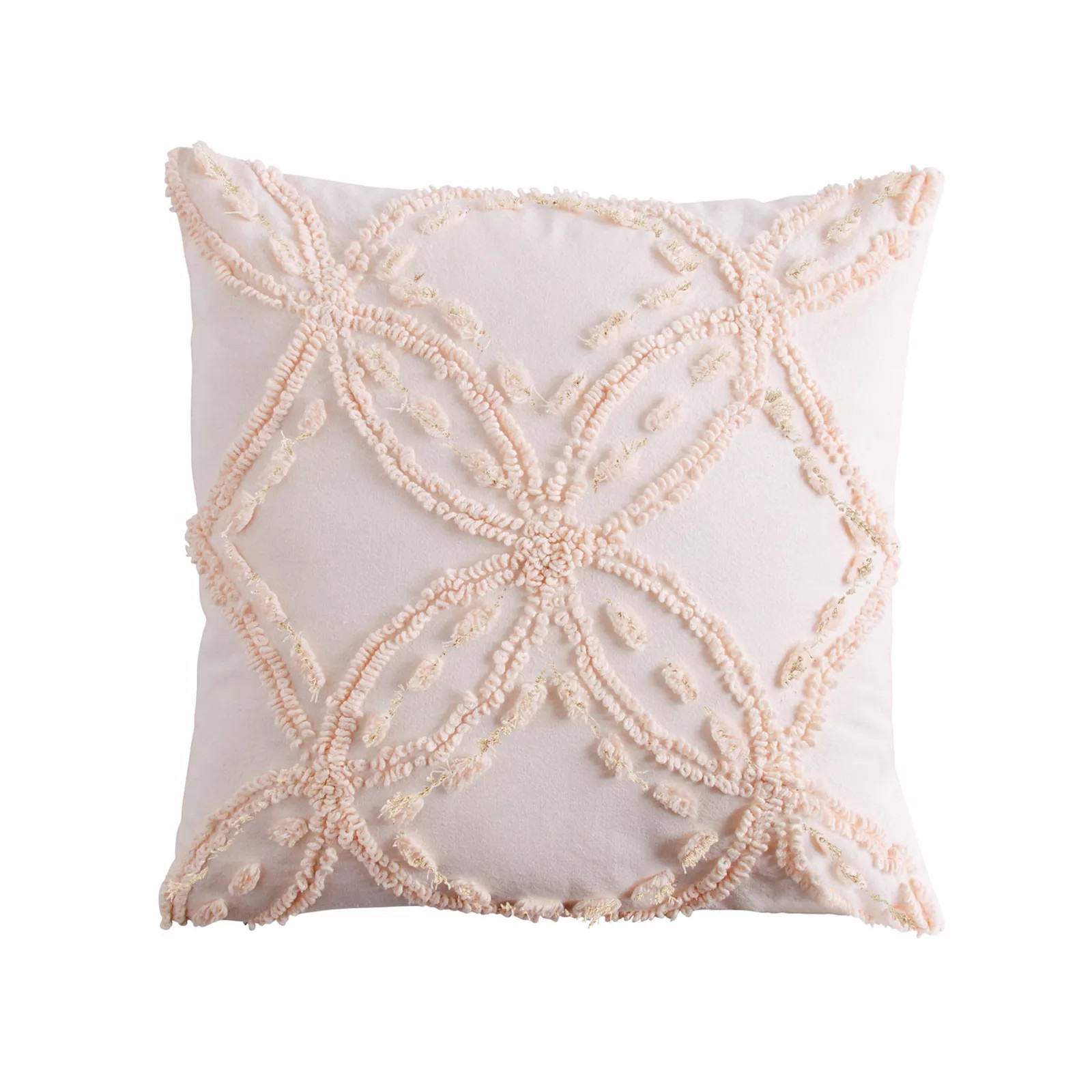 Peri Metallic Chenille Throw Pillow, Pink | Kohl's