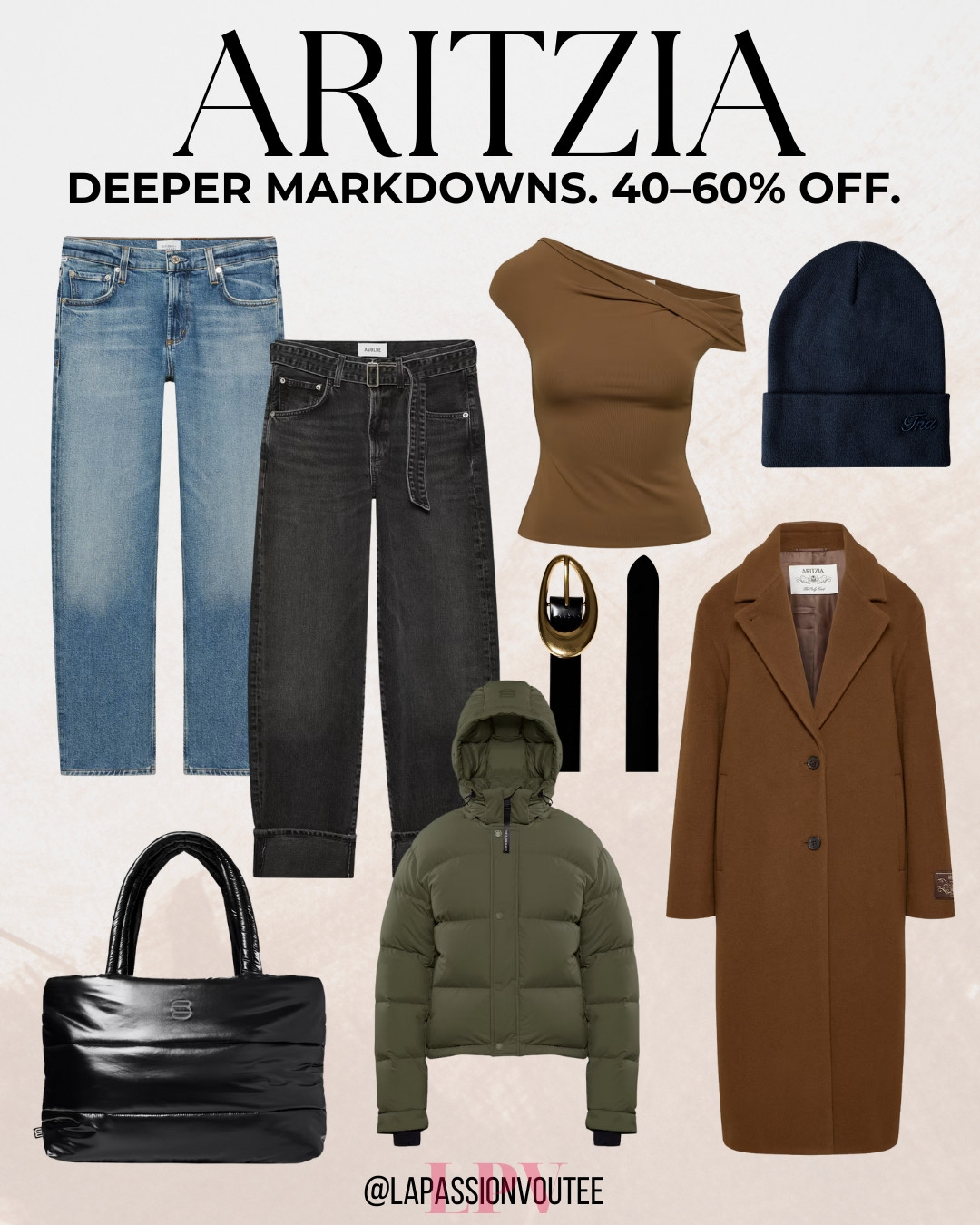 Sharing Aritzia deeper markdowns featuring 40–60% off select items. Perfect for discovering high-quality pieces at a fraction of the original price. A smart way to refresh your wardrobe with elevated, minimalist styles while enjoying meaningful savings. 

 #LTKSaleAlert #LTKFindsUnder100