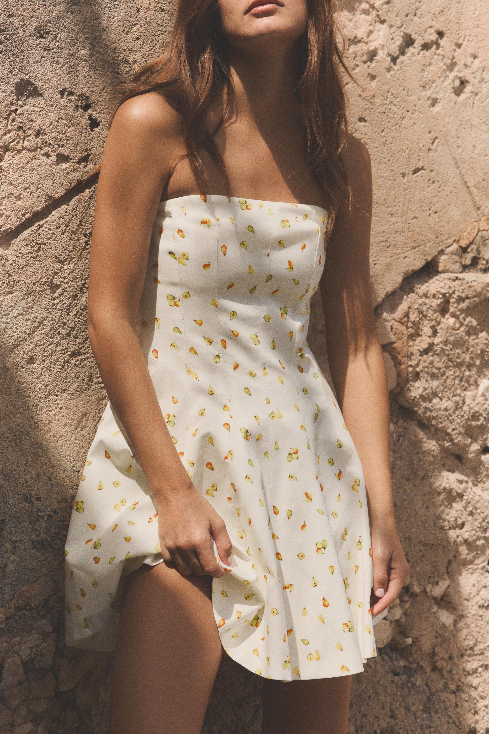 FRUIT PRINT MINI DRESS | Zara US