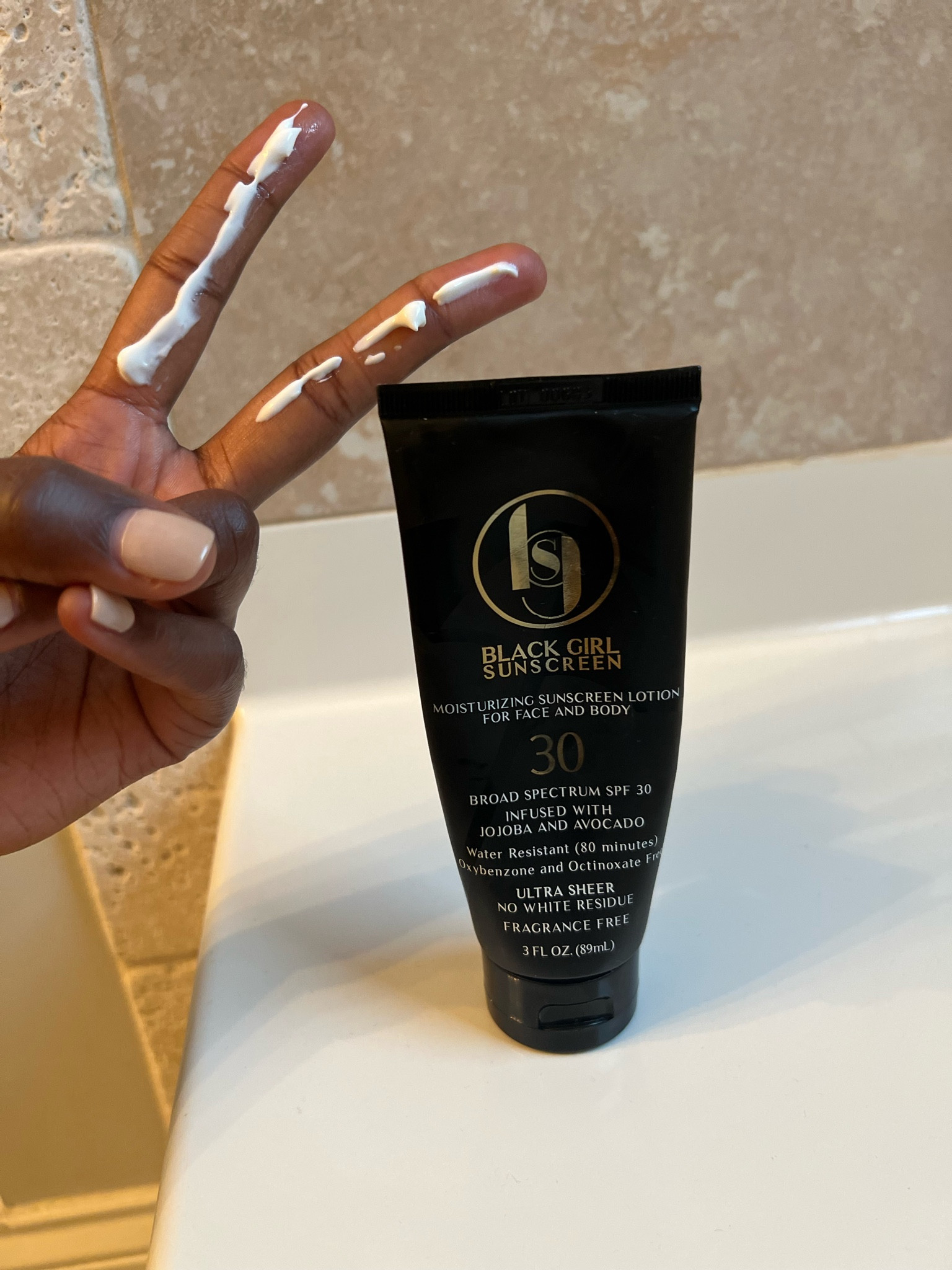 Just two fingers daily for my skincare routine with Black Girl Sunscreen ✨

#LTKbeauty #LTKunder50