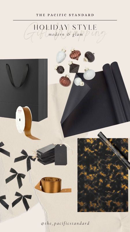 Holiday gift wrap ideas! Shop in-stock wrapping supplies in modern dark and glam! 

#LTKHoliday #LTKGiftGuide #LTKSeasonal