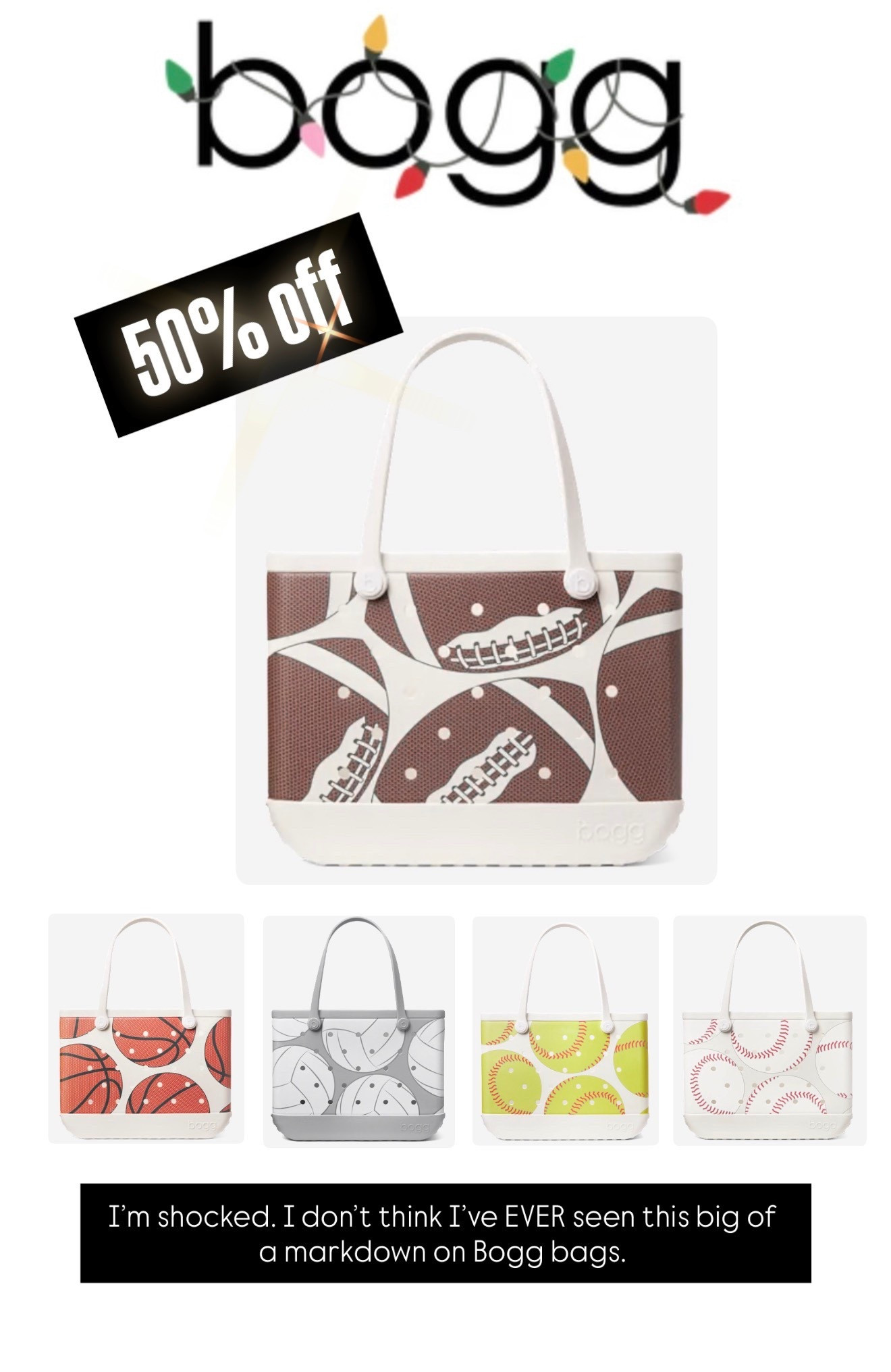 🏈 Bogg bags 50% off 

#LTKGiftGuide #LTKSaleAlert