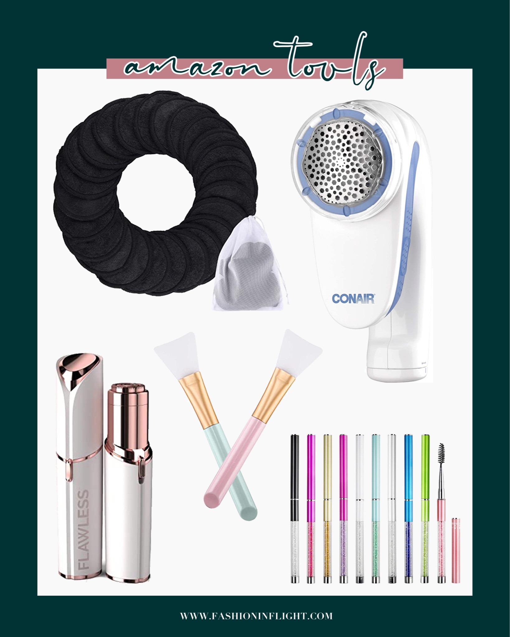  A few beauty, fashion, and home tools from Amazon that will make life just *that* much easier. I love these lash brushes for keeping in my purse to scratch my face when I’ve got a full face of makeup on so I don’t leave marks. 😹

#LTKunder50 #LTKFind #LTKbeauty