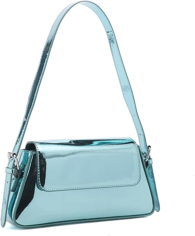 Metallic Clutch Purses for Women Evening Bag Silver Purse Y2k Sparkly Hobo Crossbody bag Shoulder... | Amazon (US)