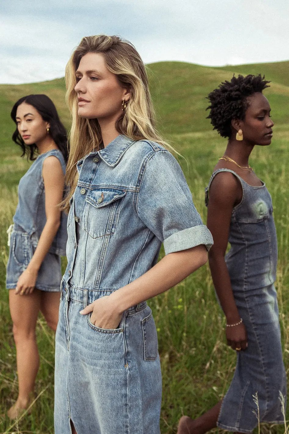 Colby Denim Dress in Medium Wash | Böhme US