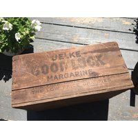 Vintage Wood Box, Crate, Good Luck Jelke, Margarine 1920S… | Etsy (US)