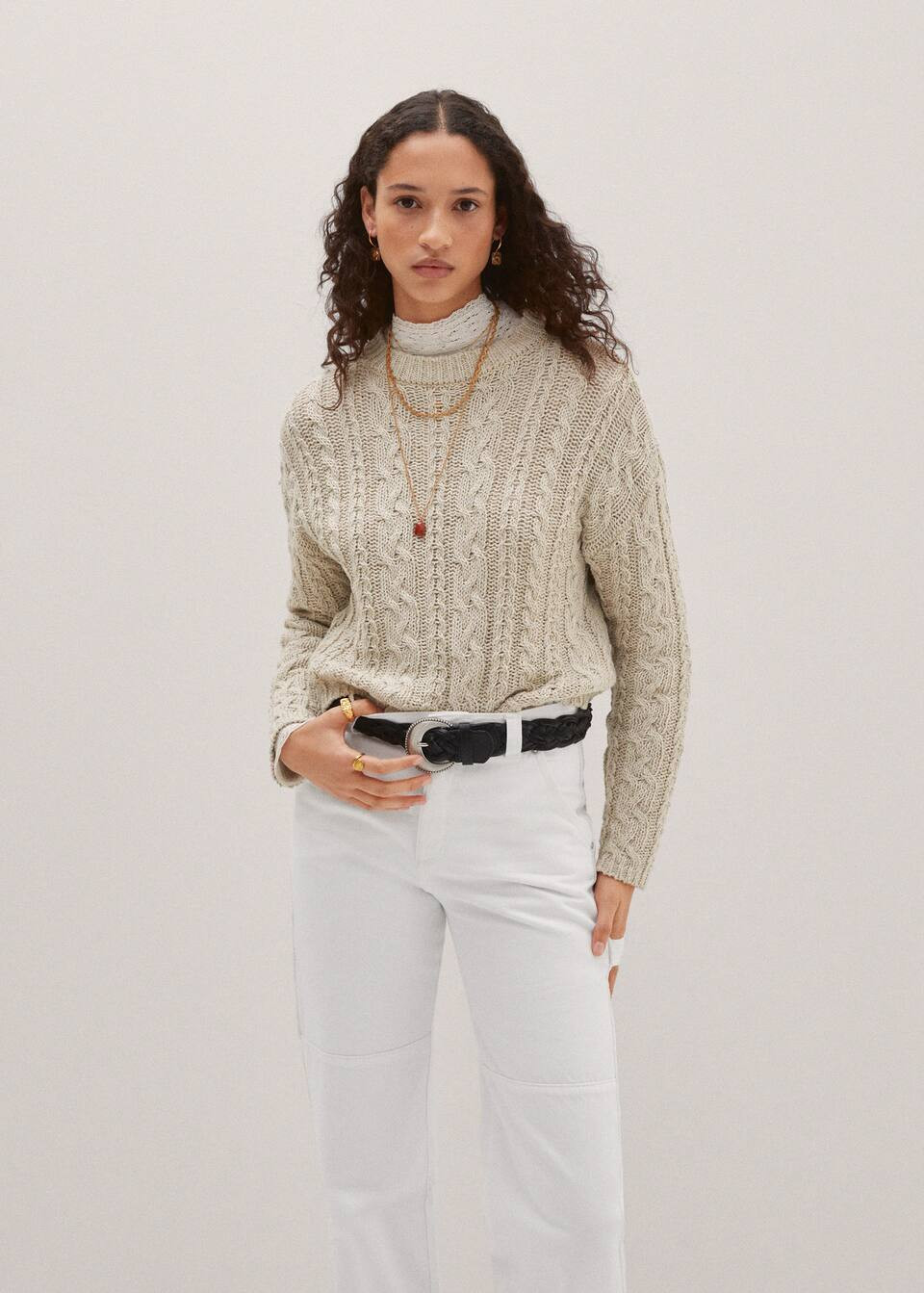Braided buckle belt | MANGO (US)