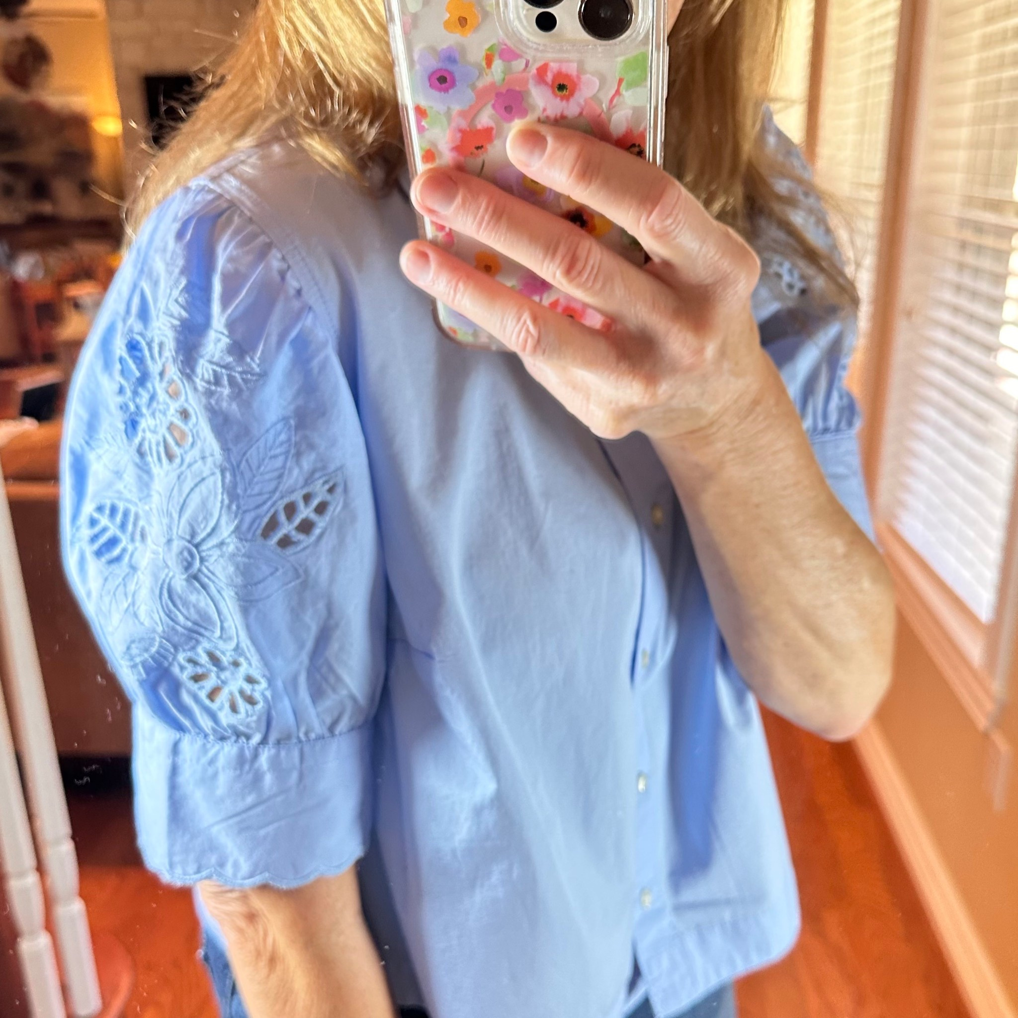 The blue is sold out right now. But good news is the white isn’t and is equally as beautiful. Walmart restocks often  so take the time to select the “notify me” button , so you can grab it when they do restock!

#LTKMidsize #LTKootd #LTKOver40