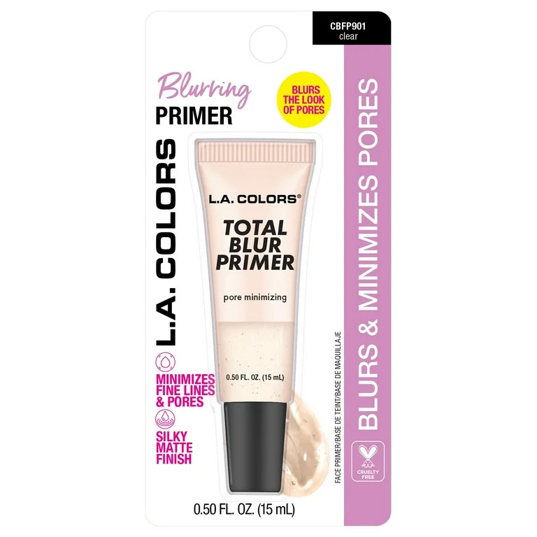 L.A. COLORS Total Blur Primer, Minimizes Pores & Blurs, 0.5 fl oz | Walmart (US)