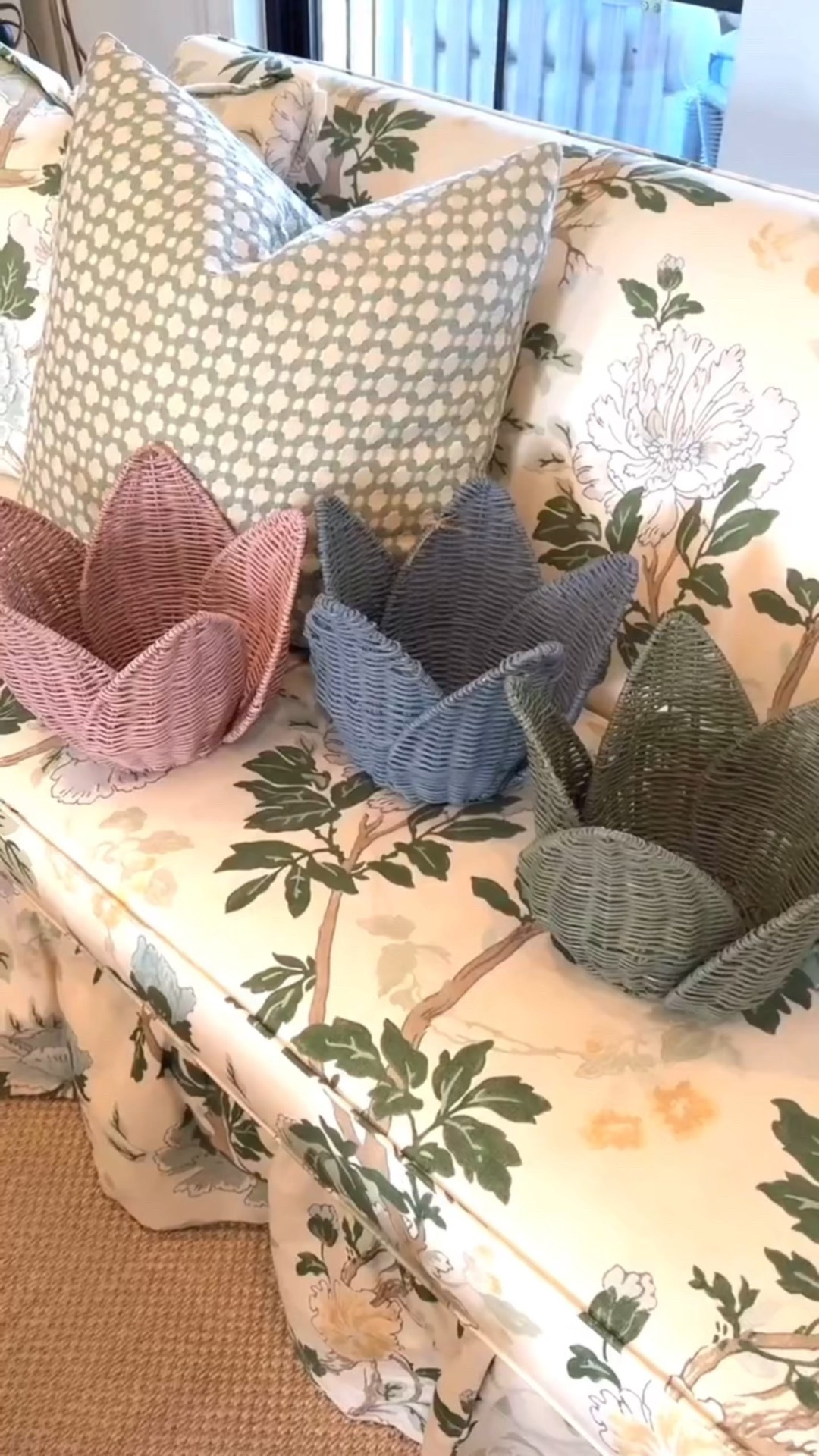 If you’re searching for wicker flower bowls, pastel woven baskets, cottage style decor, or grandmillennial home accents, this is such an easy way to bring color and personality into your living room.

#LTKHome