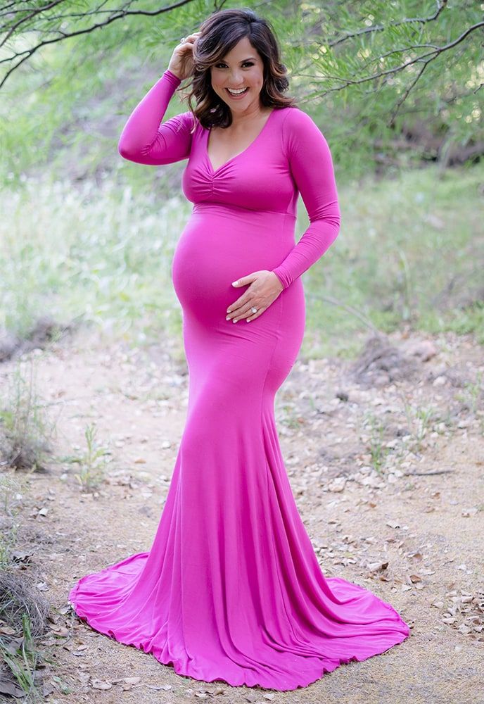 Flattering Baby Shower Gown - Sexy Mama Maternity | Sexy Mama Maternity