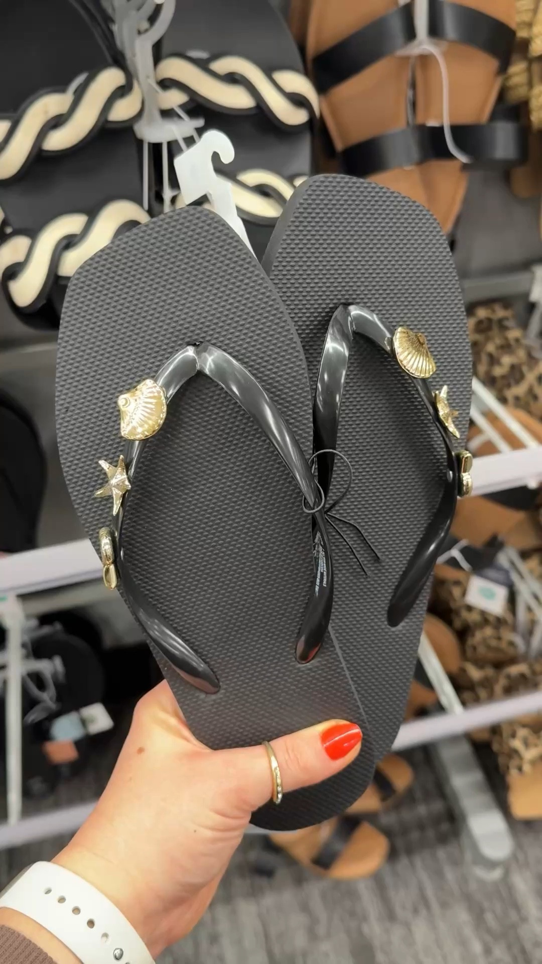 Cute embellished flip
Flops 

#LTKootd #LTKSeasonal #LTKSwim