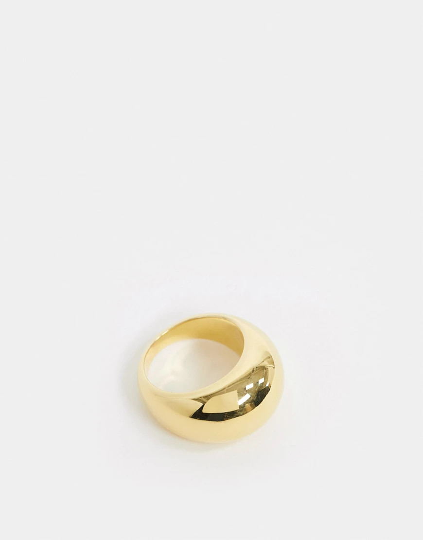 & Other Stories brass chunky ring in gold | ASOS (Global)