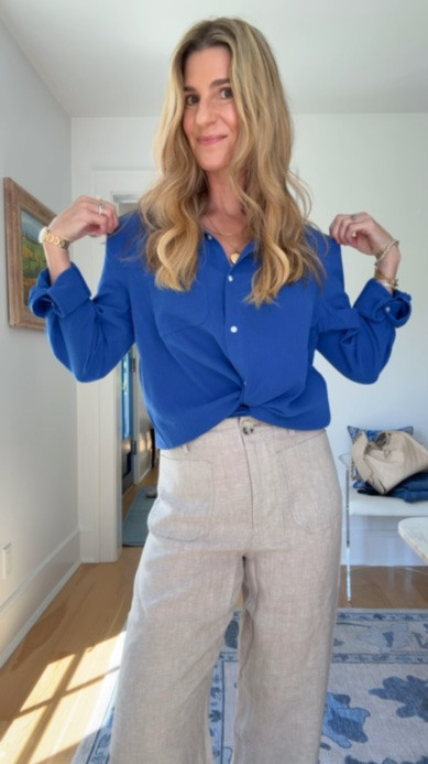 These easy breezy button downs are so essential for summer. I am wearing as M and watch til the end for my little tucking trick

#LTKgrwm #LTKootd #LTKOver40