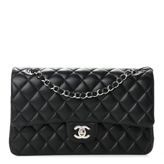 CHANEL

Lambskin Quilted Medium Double Flap Black | Fashionphile