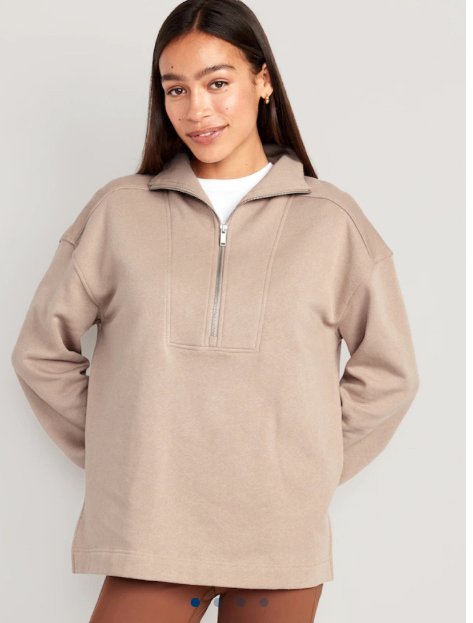 1/2 zip tunic - on sale, $22

#LTKover40 #under25 #oversizedsweatshirt #pullover #salefinds #budgetfriendly #budgetfinds #oldnavy 

#LTKSeasonal #LTKsalealert #LTKfindsunder50