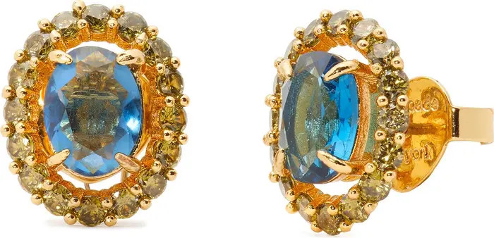 set in stone cubic zirconia stud earrings | Nordstrom