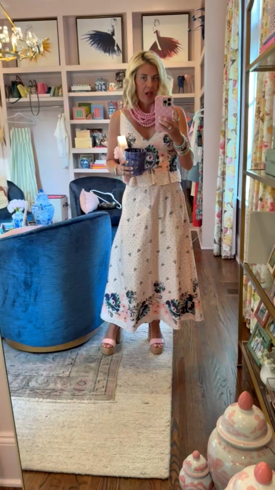 Quick outfit change and I’m off to a party in this stunning dress! 
Dress - xs
Heels - 8 (40% off!!)
Codes: 
Larroude - RAFFIA40
Cleobella - mixandmatch15￼
Allie + Bess - Catherine20

#LTKgrwm #LTKootd #LTKmomlife
