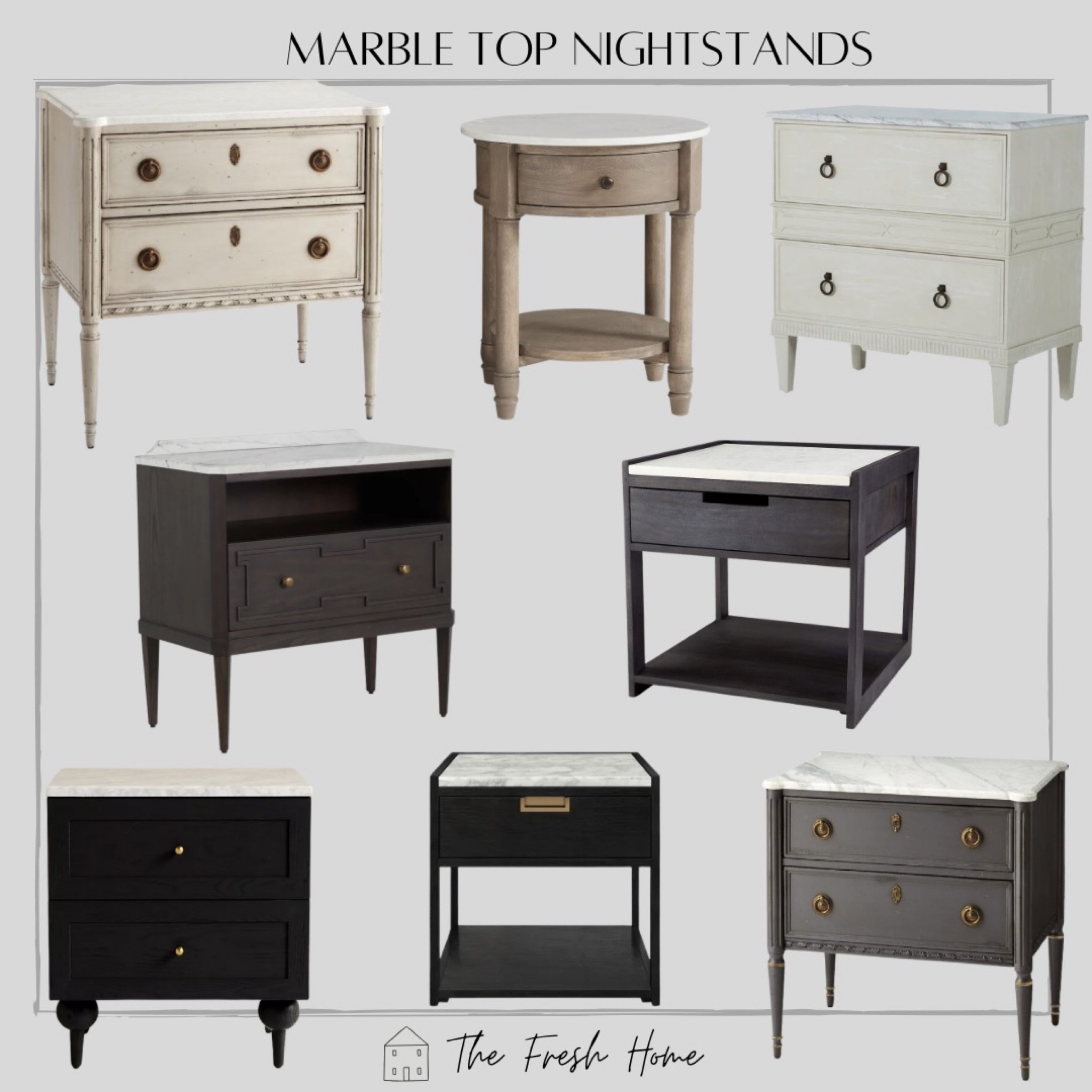 Nightstand. Marble top nightstand. #bedroom #home #bedsidetable 

#LTKstyletip #LTKhome #LTKFind