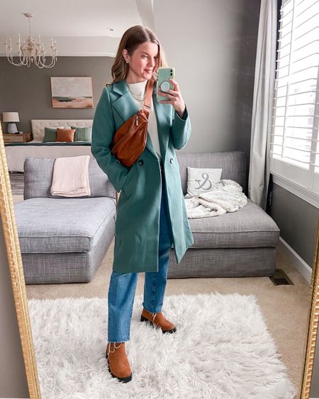 #softautumn spring outfit: gorgeous light teal color coat from Amazon!

#LTKstyletip #LTKfindsunder100 #LTKSeasonal