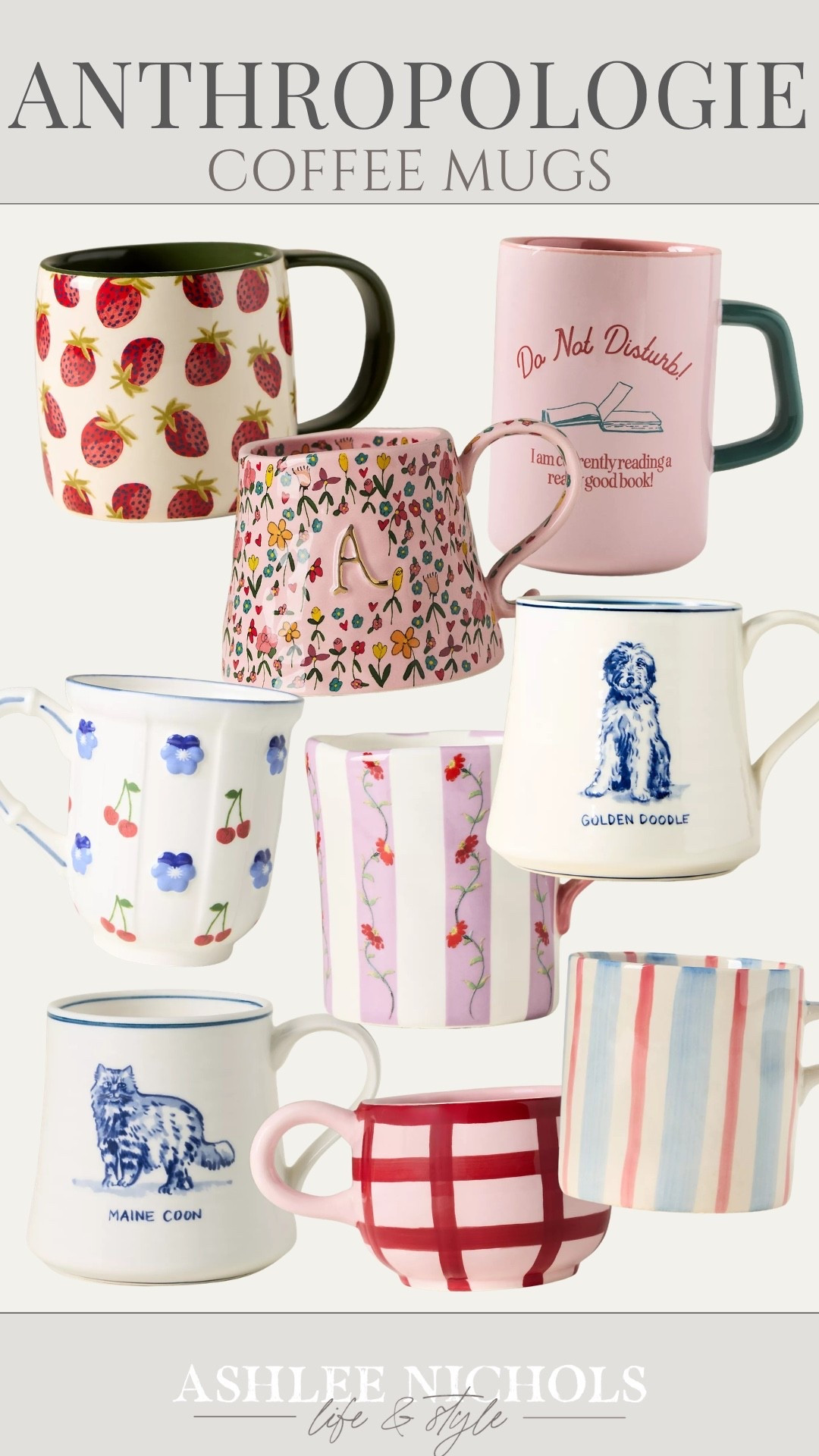 Anthropologie coffee mugs!

Spring mug, cat mug, doodle mug,
Floral coffee cup

#LTKMothersDay #LTKSeasonal