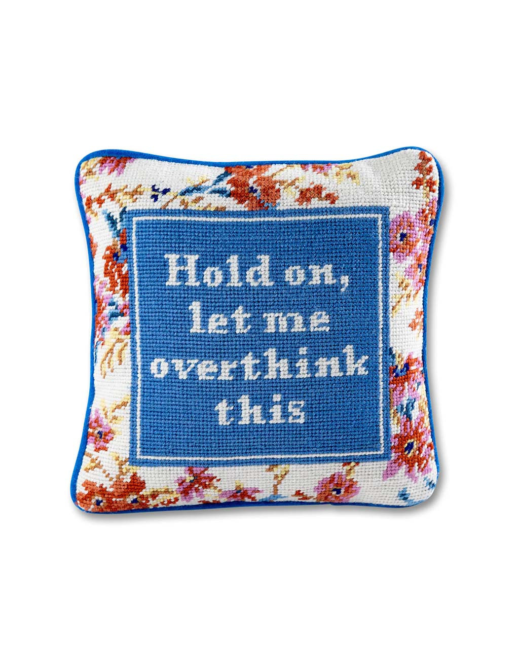 Overthink Needlepoint Pillow | ban.do