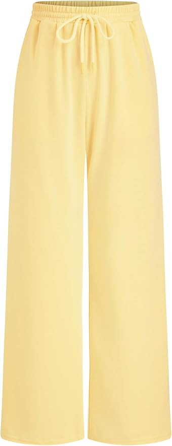 CIDER Women’s Wide Leg Sweatpants Baggy Drawstring High Waisted Joggers Lounge Sweat Pants with... | Amazon (US)