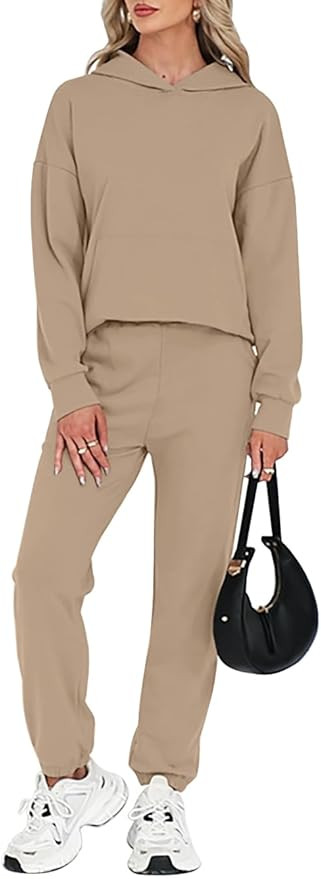 ETCYY NEW Hoodie Sets for Women 2 Piece Lounge Set Fall Outfits Clothes Oversized Sweatshirt Bagg... | Amazon (US)