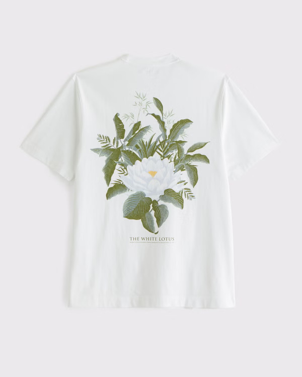 Men's The White Lotus Classic Polished Graphic Tee | Men's Tops | Abercrombie.com | Abercrombie & Fitch (US)