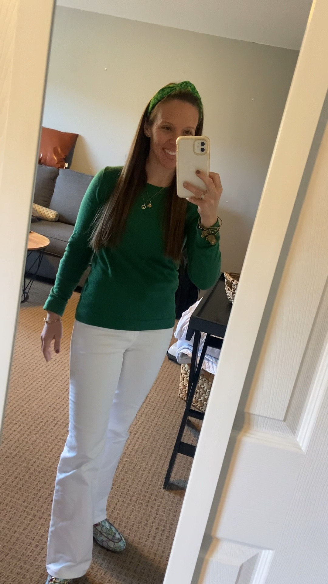 St. Patrick's Day Outfit

#greensweater #salefinds #LTKSeasonal #jeans #flarejeans #whitejeans #LTKVideo #LTKU #LTKover40 #under10 #jeanssale 

#LTKsalealert #LTKfindsunder50 #LTKstyletip