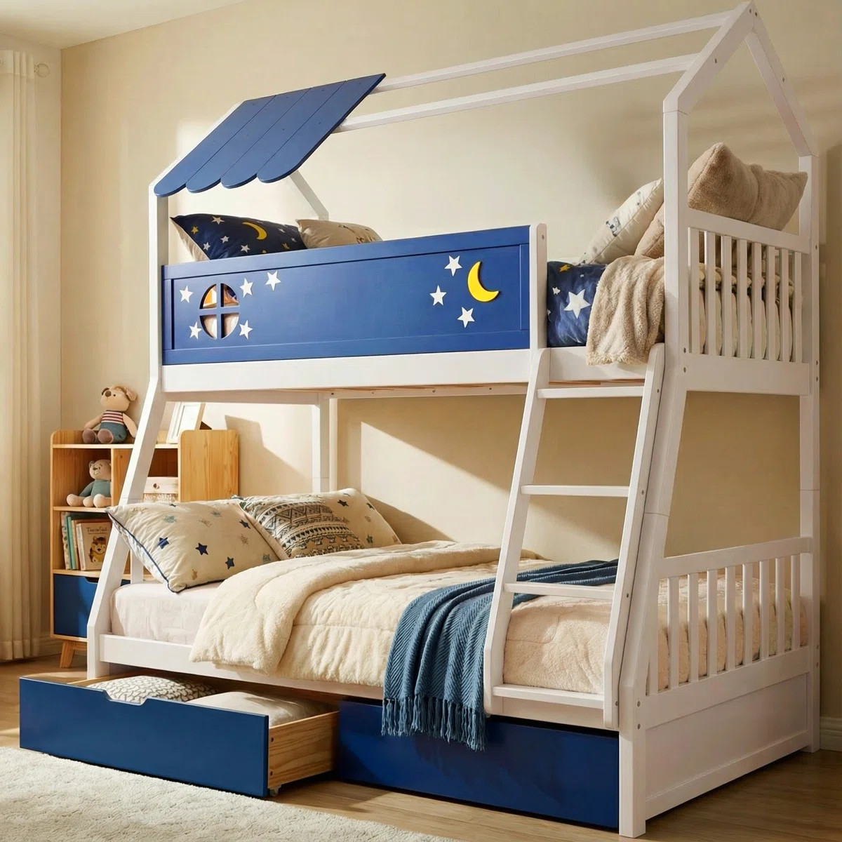 If you love a clean, organized, aesthetic home… these kids beds from Wayfair Black Friday in July are IT 🤍✨ Twin over full bunk beds with trundle for extra space, built-in wardrobe to hide the chaos, and storage stairs that actually keep things tidy.

The soft LED lights add that cozy touch and the wooden finish keeps it minimal but warm 🛏️ It’s giving calm, clutter-free, Pinterest-worthy kids room.

Functional, stylish, and on sale?? Say less.

#WayfairSale #KidsRoomDecor #MinimalHome #AestheticLiving #BunkBeds #KidsFurniture #HomeDeals #RoomRefresh #NeutralVibes #CozySpaces #LTKHome #LTKDeals #DecorInspo #ModernHome #KidsRoomGoals 

 #LTKSeasonal #LTKHome #LTKSaleAlert