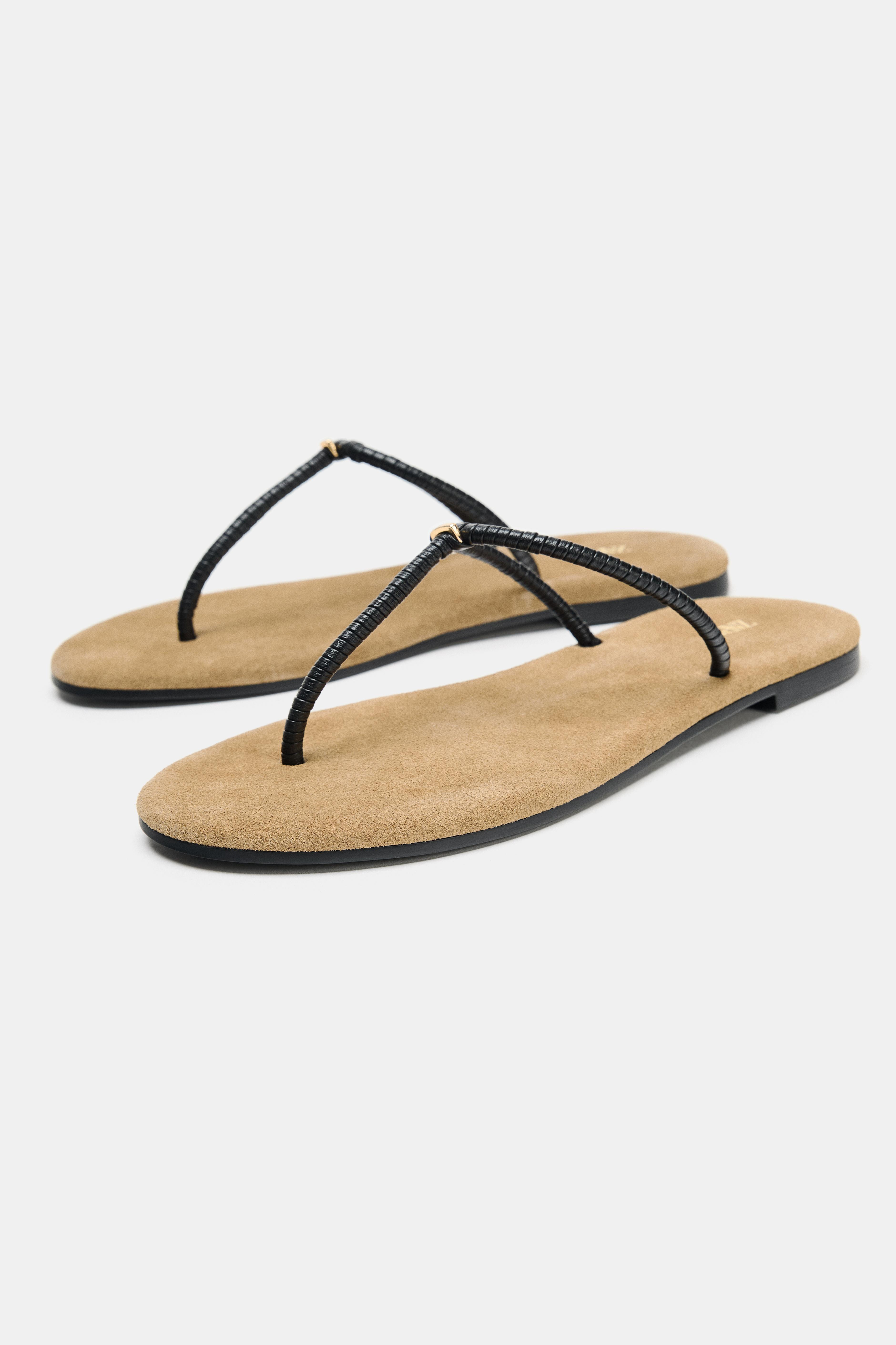 STRAPPY SLIDE SANDALS | Zara US