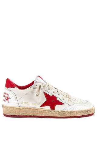 Ballstar Sneaker in White & Strawberry Red | Revolve Clothing (Global)