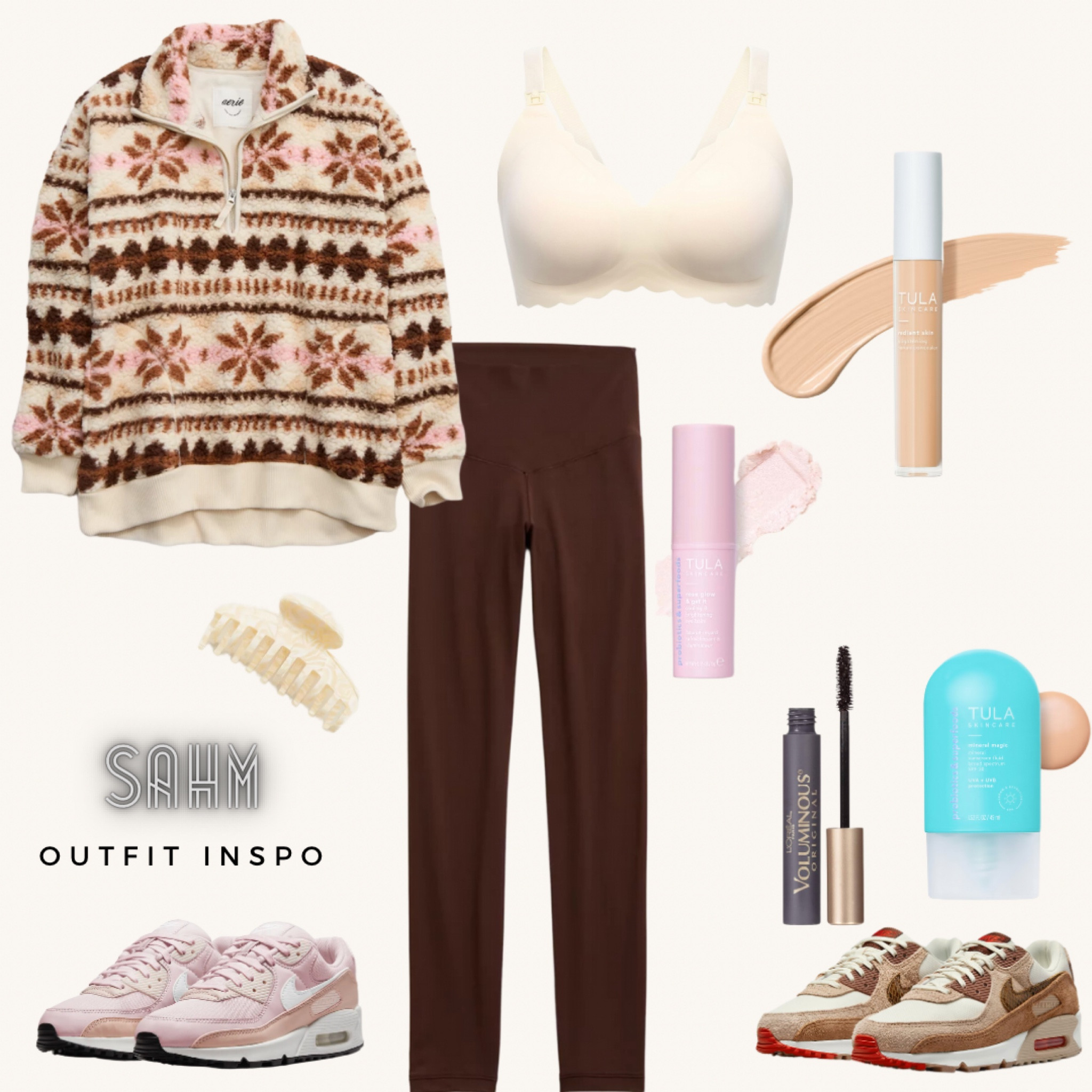 Stay at home mom, stay at home mom outfit, SAHM outfit, SAHM outfit inspo, outfit inspo, winter SAHM outfit inspo, winter outfit inspo, cozy outfit inspo, comfy outfit inspo, Nike, Aerie outfit inspo, comfy & cozy outfit inspo, cute SAHM outfit inspo, cute mom style, mom style, mom style guide, cute clothes for mom, stylish clothes for mom, Aerie style, series, comfy aerie clothes, Tula, Tula skincare, Tula mom skincare, Tula makeup 

#LTKGiftGuide #LTKstyletip #LTKHoliday