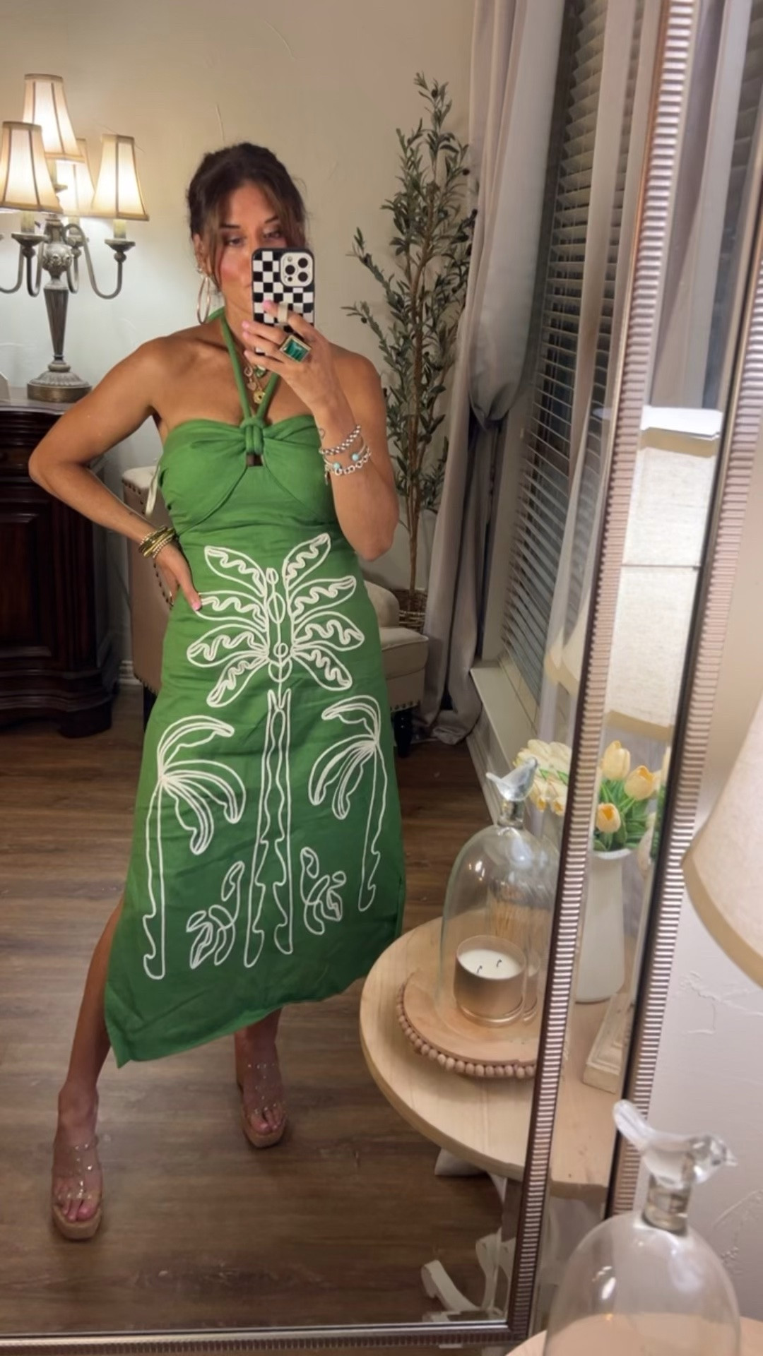 Farm Rio dress.  Wearing small.