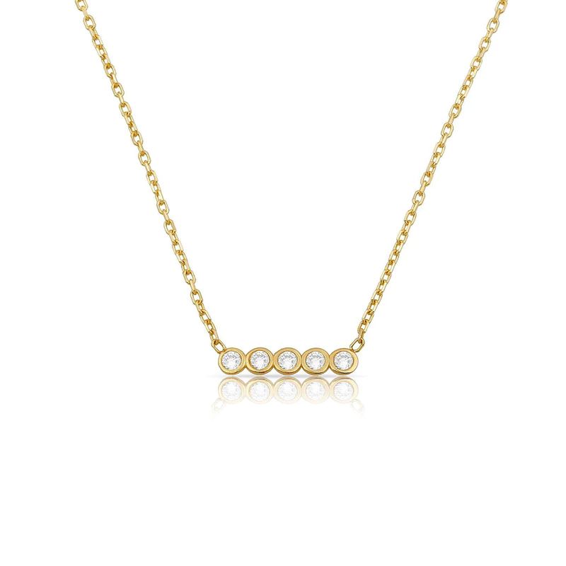 Loverly Crystal Bar Necklace | The Sis Kiss