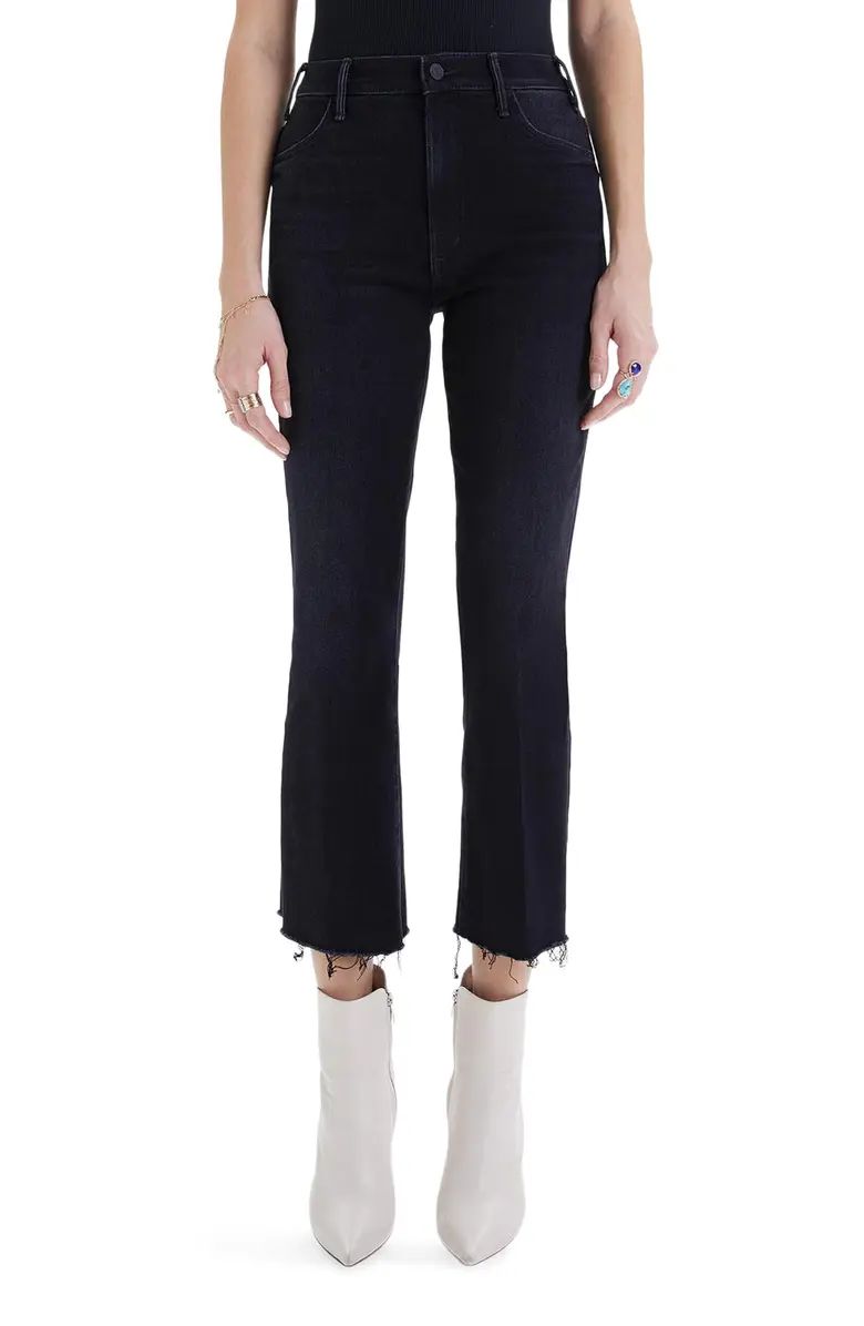 The Hustler High Waist Fray Hem Ankle Bootcut Jeans | Nordstrom