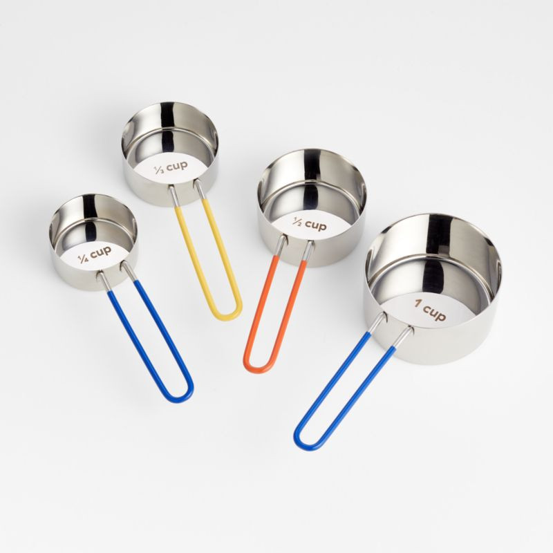 Stainless Steel Measuring Cups, Set of 4 by Molly Baz | Crate & Barrel | Crate & Barrel
