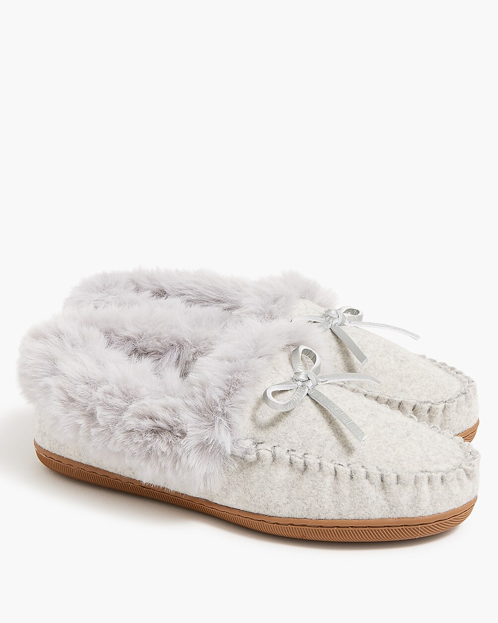 Shearling-lined slippers | J.Crew Factory