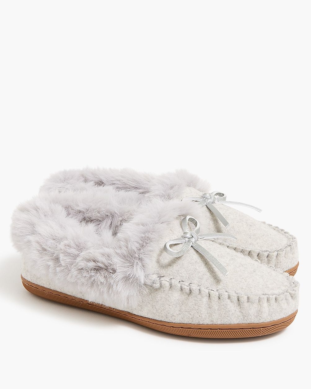 Shearling-lined slippers | J.Crew Factory