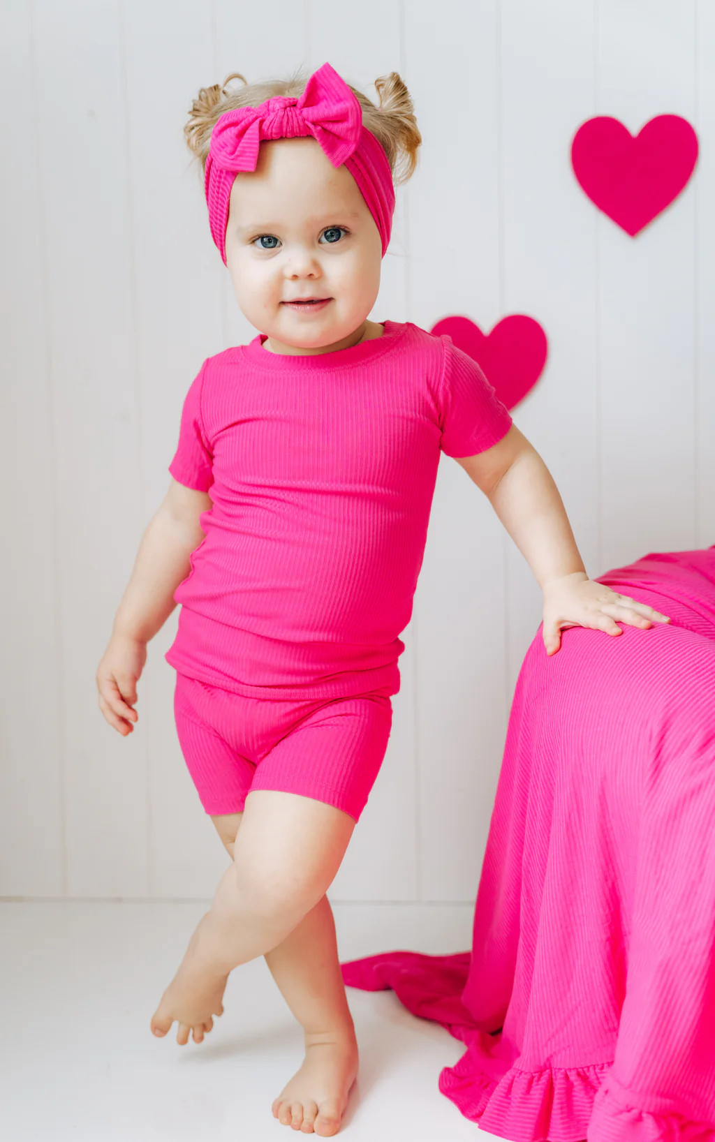 HOT PINK RIB DREAM SHORT SET | DREAM BIG LITTLE CO