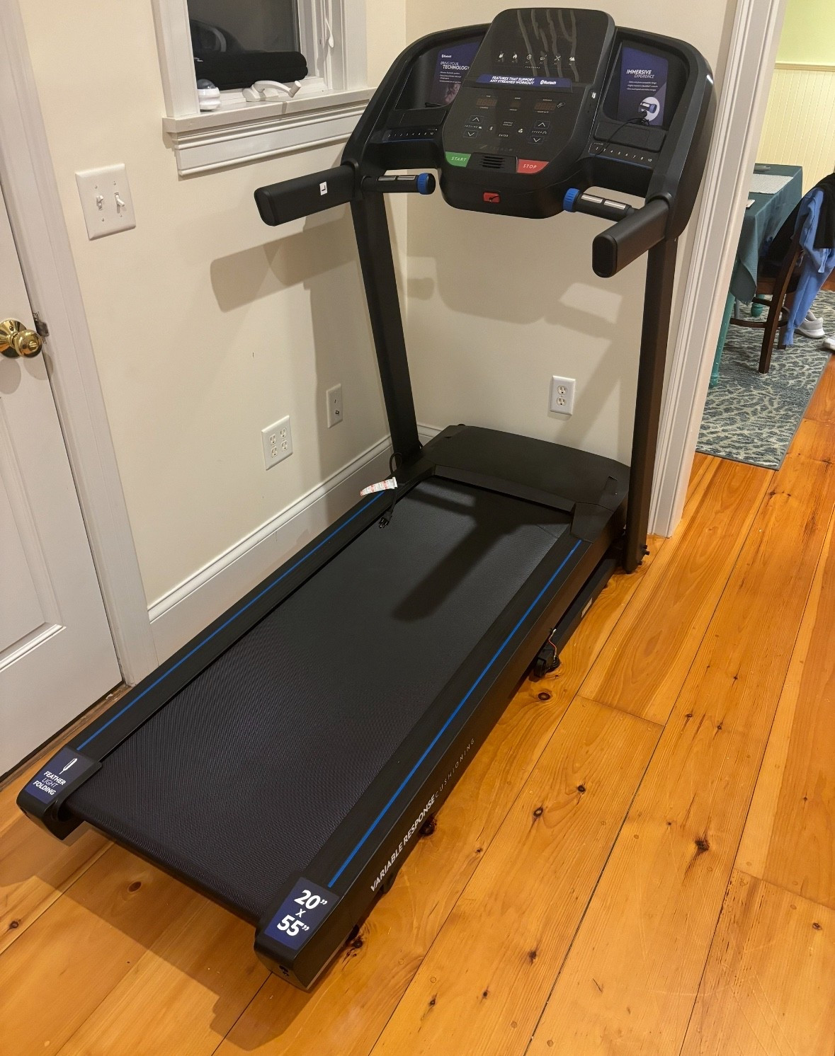 The perfect size treadmill- fits in smaller spaces and folds up! 🏃🏻‍♀️

#LTKActive #LTKHome
