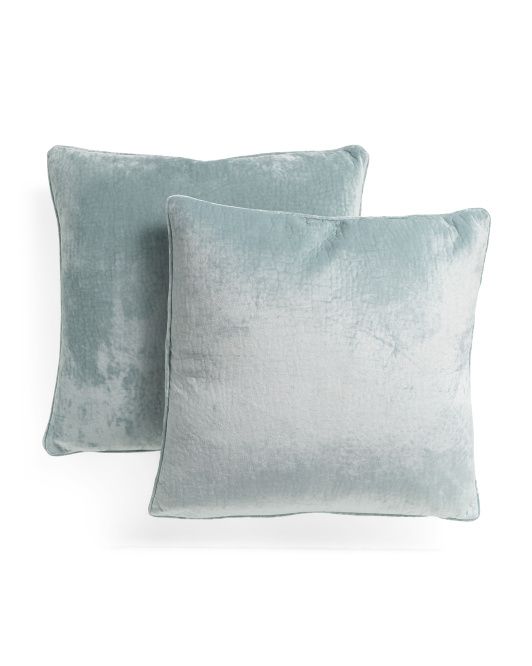 24x24 2pk Oversized Textured Animal Print Velvet Pillows | TJ Maxx