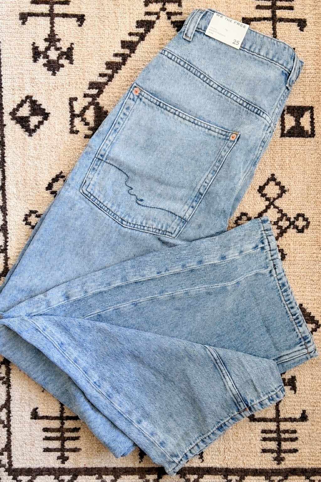 The perfect summer denim! The fit is relaxed, high rise, easy through the hips, & that perfect puddled hem. The wash looks worn-in without feeling sloppy, & the rigid denim holds its shape so well. I’ve been throwing them on with everything lately & they just work. Linked my exact pair on LTK. TTS. I got 25. 

free people truro baggy puddle jeans - baggy light wash denim - high rise relaxed jeans - rigid vintage inspired denim - puddle hem jeans women - effortless casual outfit denim - capsule wardrobe jeans - everyday outfit staples

#LTKFestival #LTKU #LTKootd