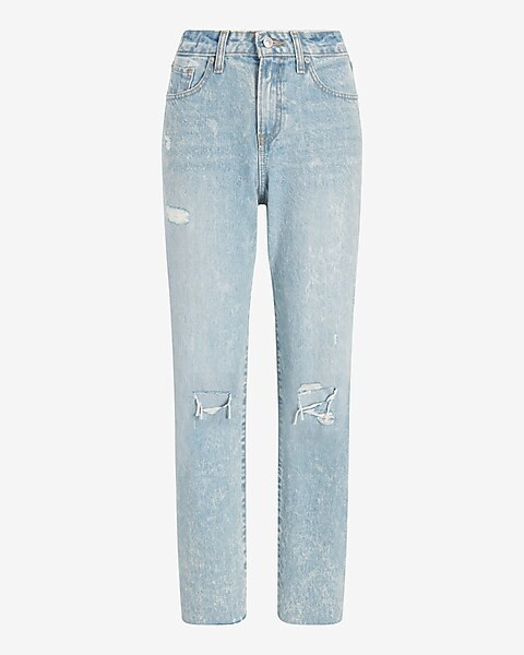 Conscious Edit Mid Rise Light Wash Ripped Boyfriend Jeans | Express