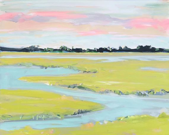 PRINT on Paper/Canvas Muted Marsh | Etsy | Etsy (US)