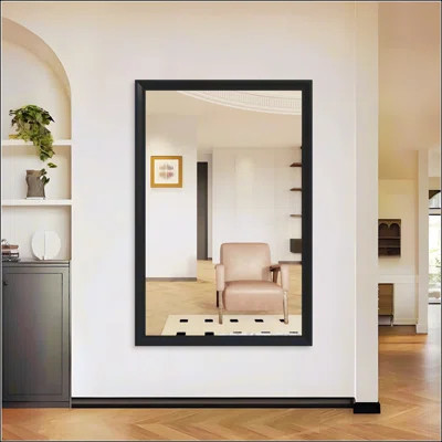 Oversized Rectangle Bathroom Mirror With Aluminum Frame For Multiple Rooms | Wayfair North America