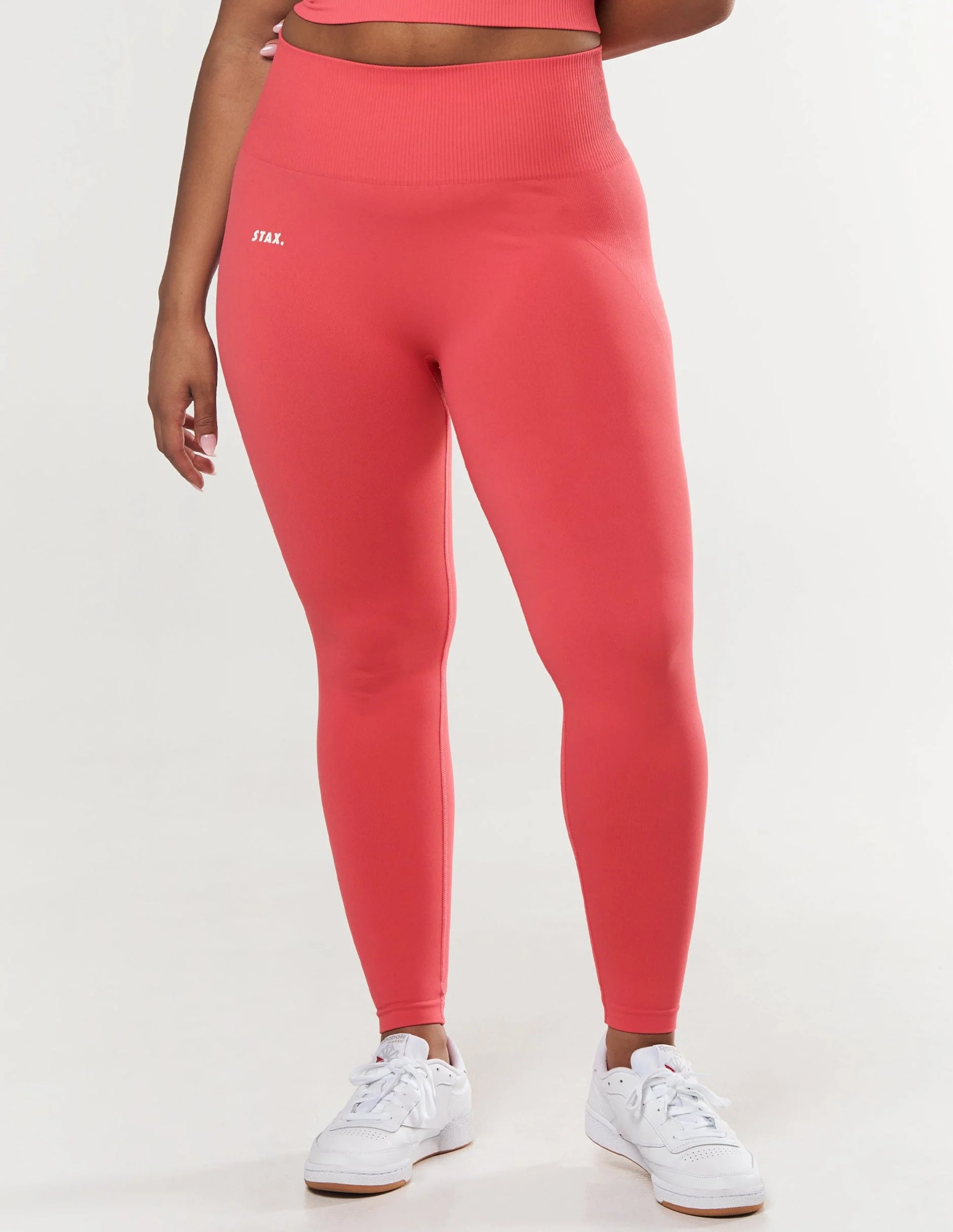 Premium Seamless Tights - Pink | STAX.